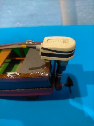 Maqueta Barco Fuera Borda Madera