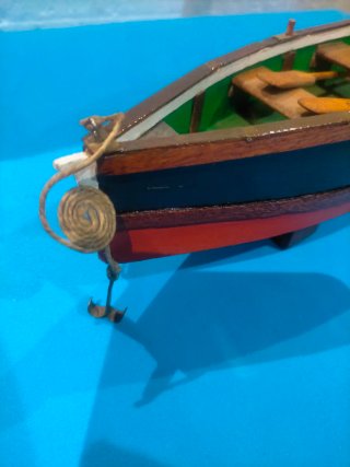 Maqueta Barco Fuera Borda Madera
