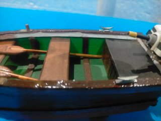 Maqueta Barco Fuera Borda Madera
