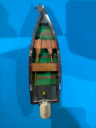 Maqueta Barco Fuera Borda Madera