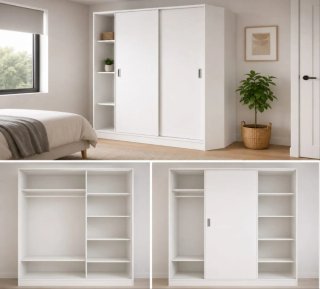 Armario puertas correderas blanco
