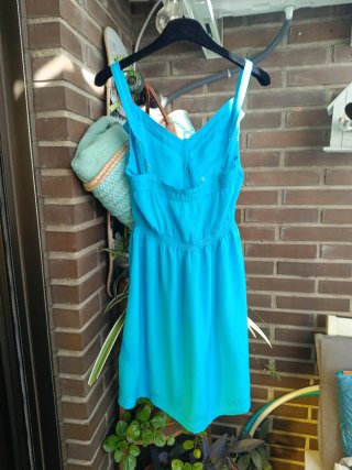 Vestido Hollister Azul Turquesa
