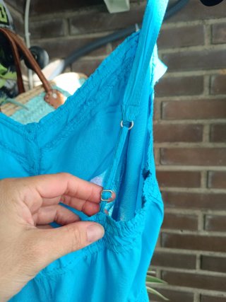 Vestido Hollister Azul Turquesa
