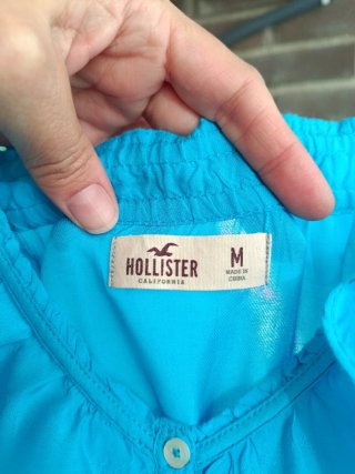 Vestido Hollister Azul Turquesa