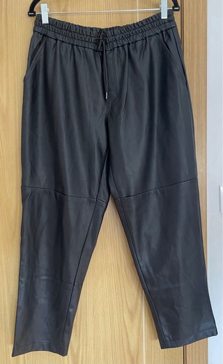 Pantalón efecto cuero negro mujer – Talla 44