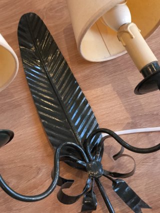 Apliques vintage plumas
