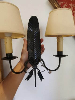 Apliques vintage plumas