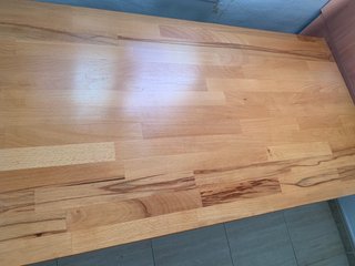 Mesa de estudio madera y metal