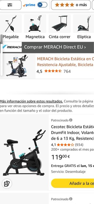 Cecotec Indoor 6000 Force Bicicleta Estática