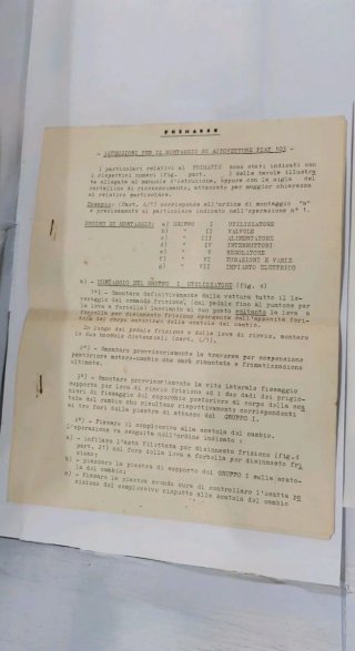 Lotto manuali originali anni '60