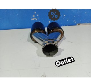 PK COLA IZQ ESCAPE UNIVERSAL 4 x 89MM ACERO INOX NEGRO AHUMA