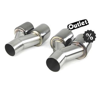 PK COLA IZQ ESCAPE UNIVERSAL 4 x 89MM ACERO INOX NEGRO AHUMA