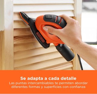 Lijadora detalle Black+Decker Mouse con accesorios
