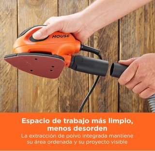 Lijadora detalle Black+Decker Mouse con accesorios