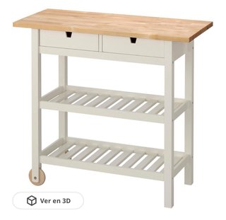 Carrito auxiliar de cocina con cajones de IKEA