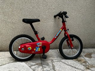 Bicicleta infantil roja Decathlon 14