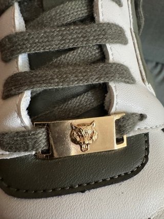 Zapatillas Plein Sport Piel Blancas y Verdes