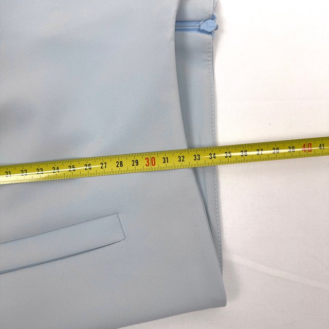 Vera Jo Light Blue Tailored Skort