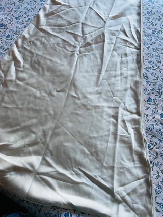 Falda Larga Satén Beige
