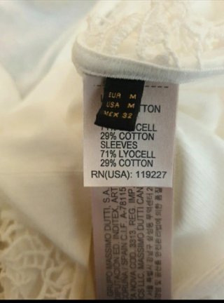 Chaqueta Massimo Dutti Encaje Blanca