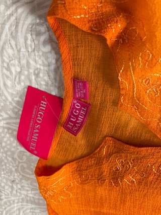 Vestido playa Hugo Samuel naranja XL
