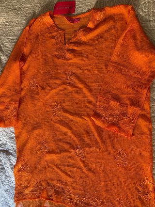 Vestido playa Hugo Samuel naranja XL