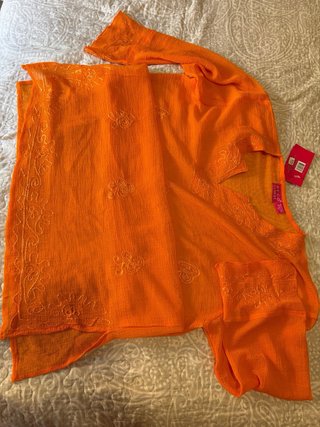Vestido playa Hugo Samuel naranja XL