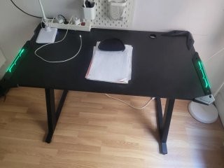 Escritorio Gamer con Luces LED Azules