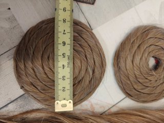 Juego mallas Fallera pelo natural rubio medio