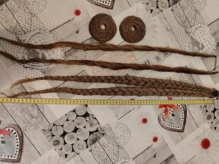 Juego mallas Fallera pelo natural rubio medio