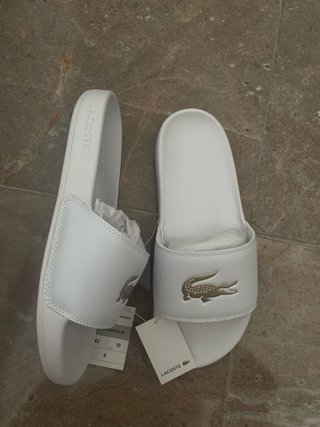 Chanclas Lacoste Blancas Talla 42