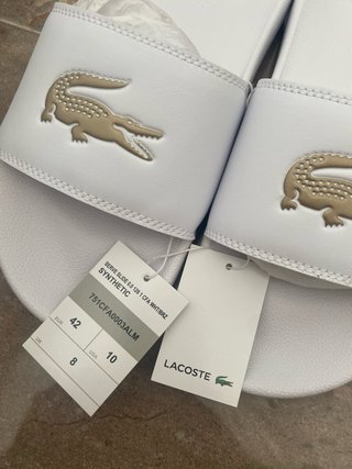 Chanclas Lacoste Blancas Talla 42