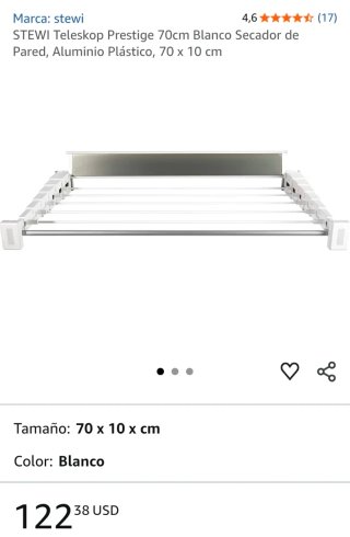 Percha extensible para autocaravana