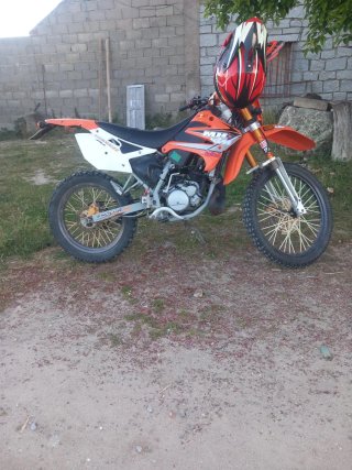 Moto Motor Hispania 49cc Enduro Naranja