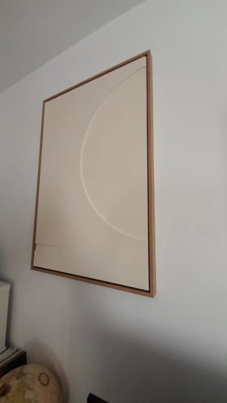 Cuadro minimalista de volumen geometrico. Sklum.