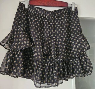 Falda Scalpers Talla M Estampada Volantes