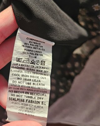 Falda Scalpers Talla M Estampada Volantes