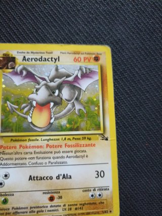 Aerodactyl Fossil 1/62 Holo Pokémon Carta