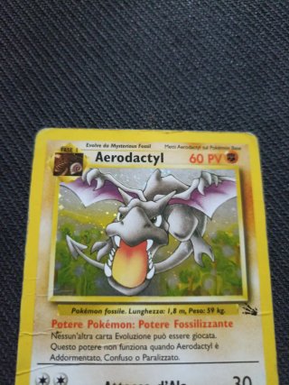 Aerodactyl Fossil 1/62 Holo Pokémon Carta