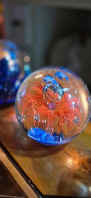 Esferas de Cristal Murano Acuario,grandes.