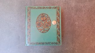 HUCHA LIBRO ANTIGUA HOJALATA (LATA) DRGM con llave