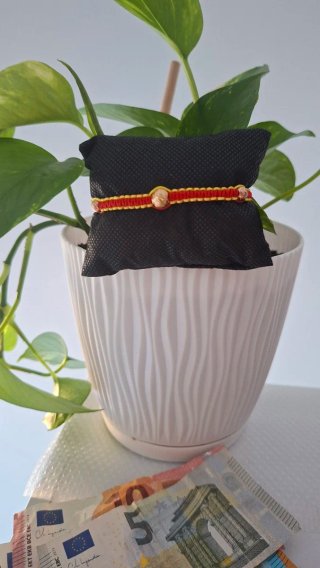 Pulseras hechas a mano con bolas 18K