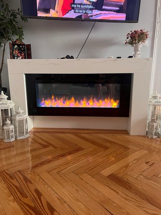 Chimenea eléctrica moderna