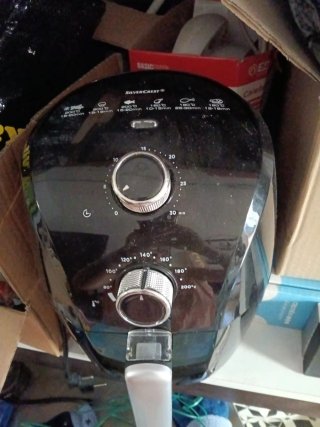 Freidora de aire negra