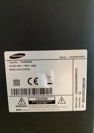 Televisor Samsung 40 Negro