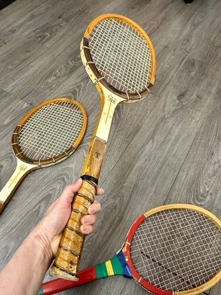 Racchette da tennis vintage in legno Victor