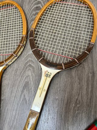 Racchette da tennis vintage in legno Victor