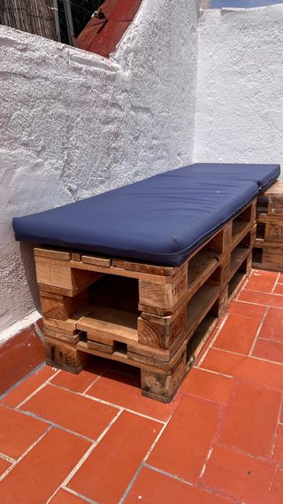 4 Módulos de Palets Madera Decoración Terraza