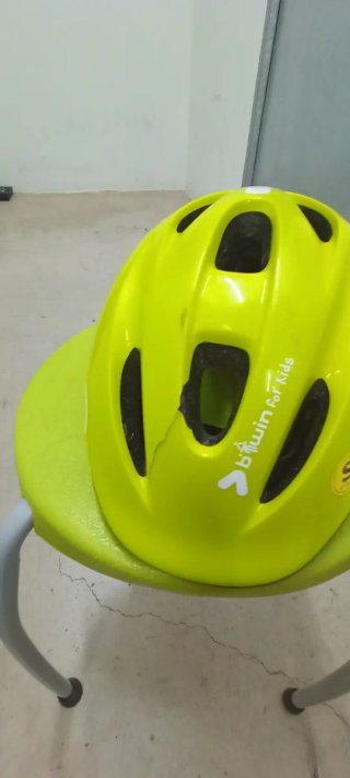 Casco bici infantil amarillo Talla S