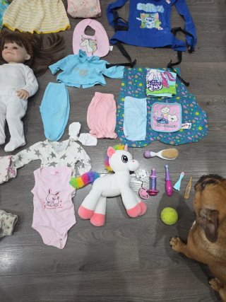 Muñeca Reborn + muñeca y lote